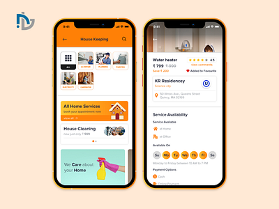 Home Service App Development Design app app design app ui appui design illustration ui uiux