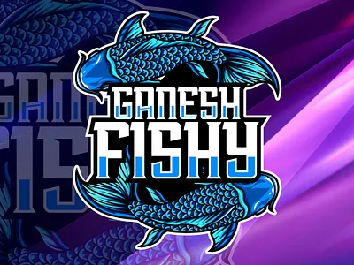 GANESH FISHY design icon illustration illustrator logo vector