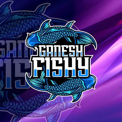 GANESH FISHY design icon illustration illustrator logo vector