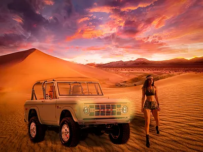 Digital Composite- Wanderlust & Desert Dust 3d animation app branding design digital art digital marketing gif graphic design icon illustration logo marketing strategy motion graphics photo composite photo retouch typography ui ux vector