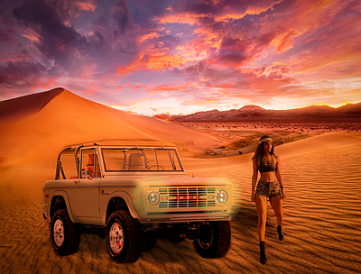 Digital Composite- Wanderlust & Desert Dust 3d animation app branding design digital art digital marketing gif graphic design icon illustration logo marketing strategy motion graphics photo composite photo retouch typography ui ux vector