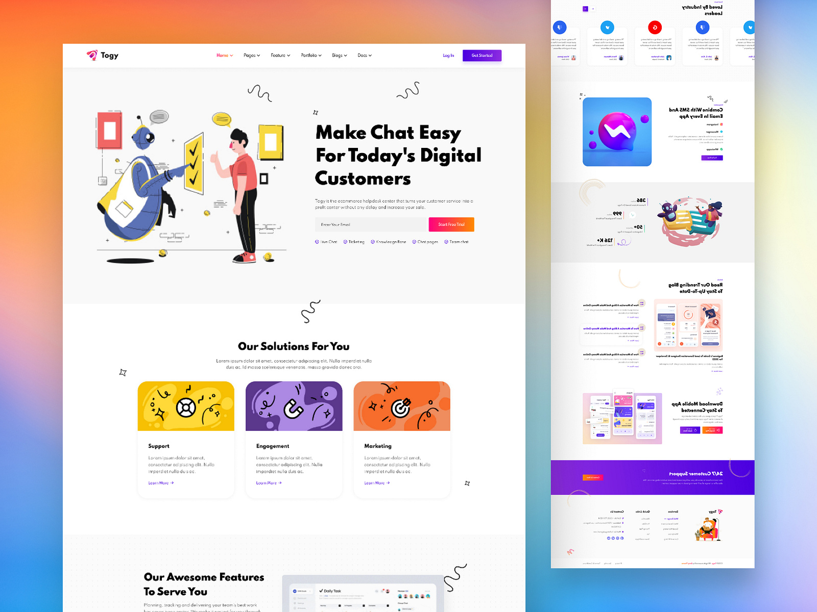 Influx - Tailwind Multipurpose Template by EnvyTheme LLC on Dribbble