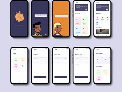 TRACKS app design design finance app mobile design ui ux