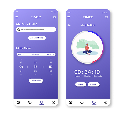 Daily UI 014 - Design a Countdown Timer Screen creativity dailyui design illustration ui uichallenge userexperience userinterface