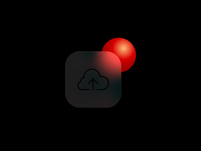 Glass morf effect branding concept design glass icon illustration morf symbol ui ux vector