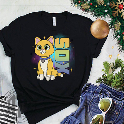 Disney Pixar Lightyear Sox Starry Cat Poster T Shirt best shirt catshirt custom design design graphic design illustration lettering logo mainecoon tshirt typography