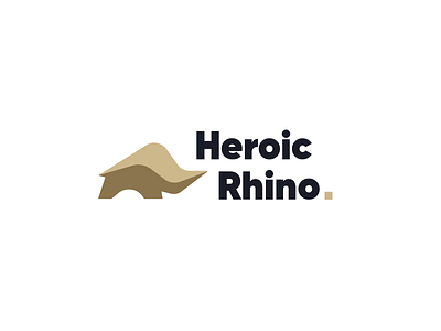 Heroic Rhino Logo Animation animation brand brand design brand identity brandbook branding branding design design graphic design identity identity design logo logo design rhino visual identity