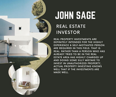 John Sage is one of the real estate Investor businessman development john sage property investor real estate service