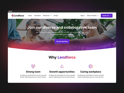 Lendforce Website Redesign design ui web web design website