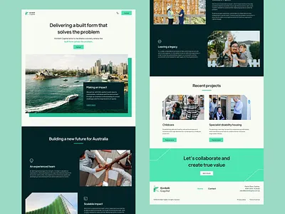 Kirribilli Capital - Website Design and Development design ui web web design web design and development webflow website