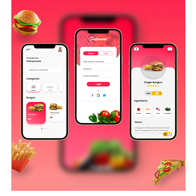 Online Food Ordering App ui
