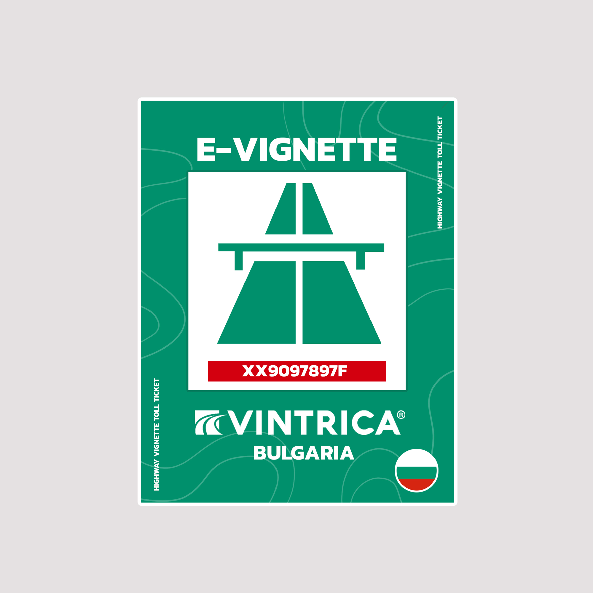 Design a product image of a highway vignette toll ticket brand branding design graphic graphic design illustration label logo minimalism package sticker ticket toll toll sticker typography vector vignette