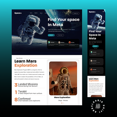 SPACE design graphic design ui ux web