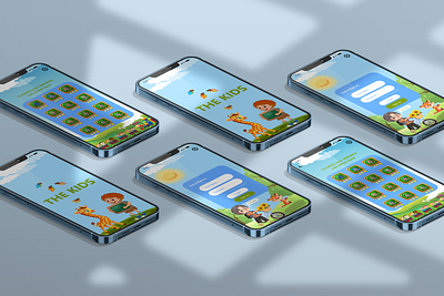 The Kids App Ui graphic design ui