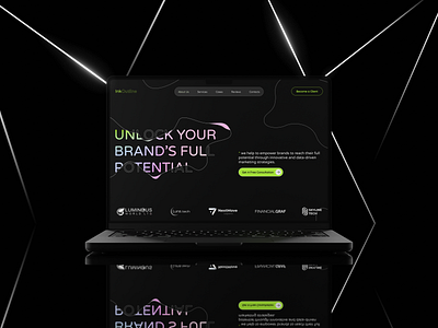 WEB design for Marketing Agency agency dark design design ui ux web design