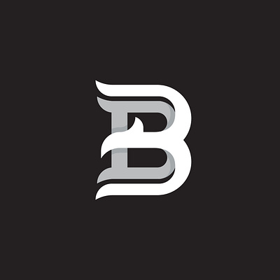 Letter B Phoenix or Eagle Logo animal b bird eagle falcon hawk initial innital letter minimalist phoenix simple