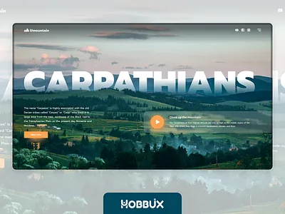 Umountain - Climb up Carpathians behance camp design inspiration landingpage landscape mountains travel ui ukraine ux website
