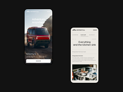 Potential Motors — Mobile internet mobile phone ui ui design user experience ux ux design web development webapp webdesign website