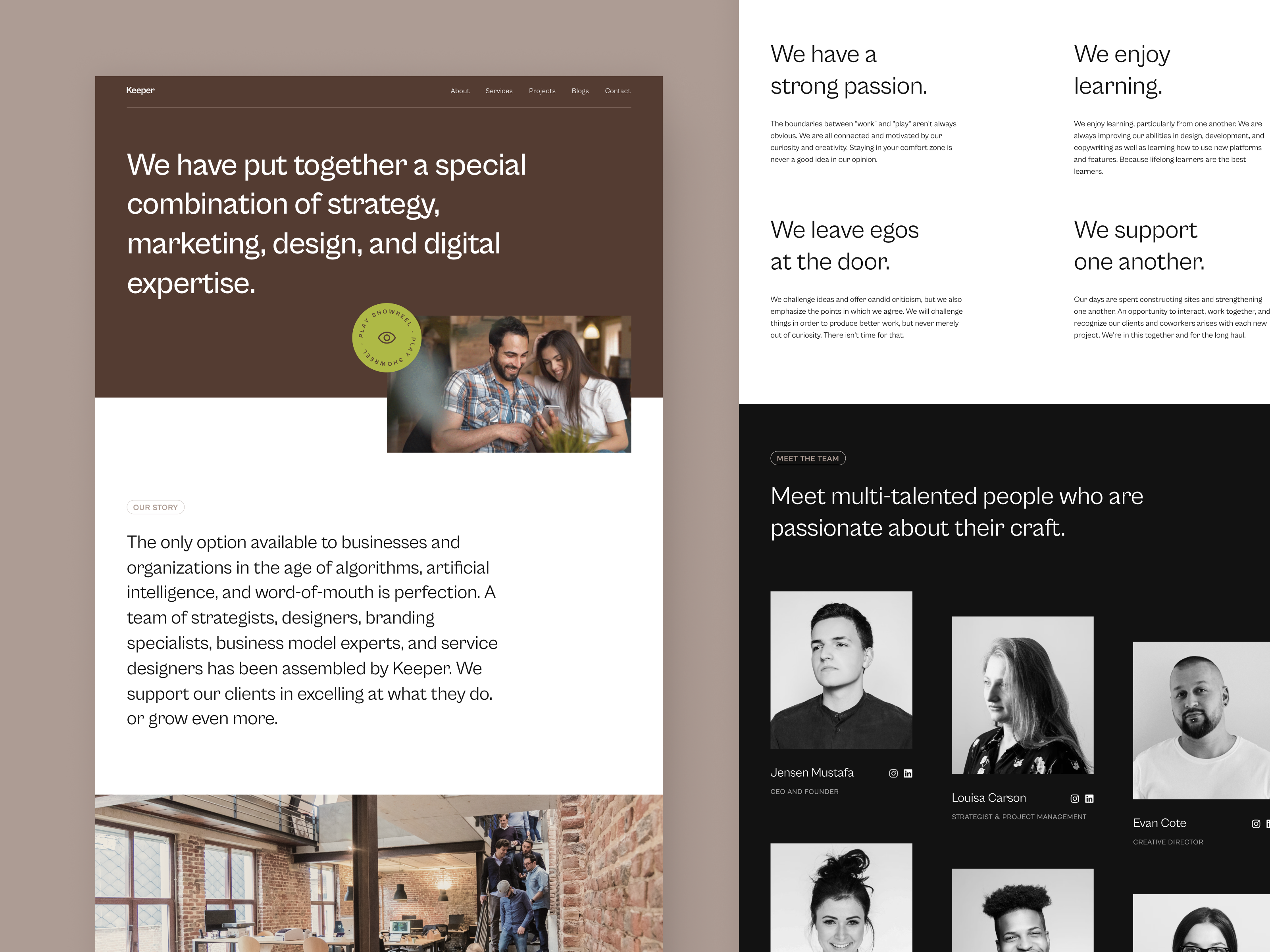 Digital Agency - About Us about about us agency branding business company concept creative agency digital agency digital marketing marketing minimal our story service team ui uiux web design website