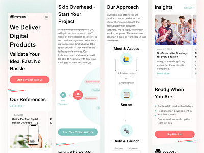 Voypost mobile 360 pic 360 clean design landing page mobile responsive ui ux web web design