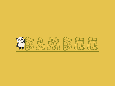 Panda | Bamboo graphic design logo