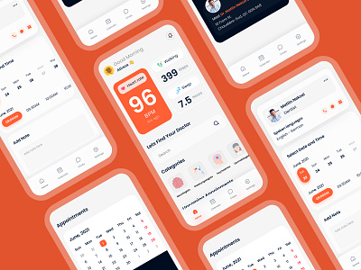 Health Care App app app design appointment clinic doctor doctor app doctor appointment health healthcare medical medical app medicine mobile mobile ui ui ux