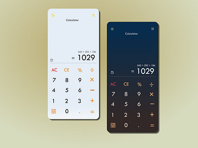 #DailyUI 4 | Calculator App design graphic design typography ui ux