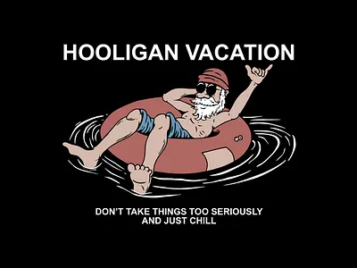 Football Hooligan On Vacation branding casual design fans football graphic design hooligan illustration logo tifosi ultras vector