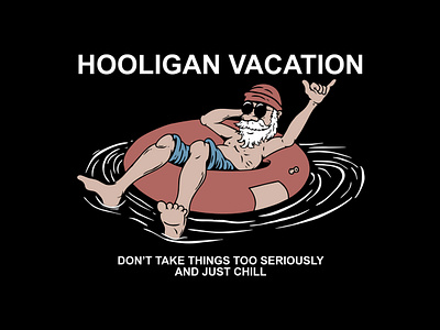 Football Hooligan On Vacation branding casual design fans football graphic design hooligan illustration logo tifosi ultras vector