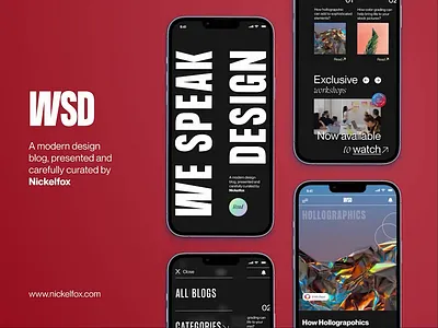 We Speak Design- Design Blog agency design agency ui design agency website app design blog blog app blog ui blogging app branding color theory design blog gardient gradient app holographic holographic ui typography typography app typography pairing typography ui ui