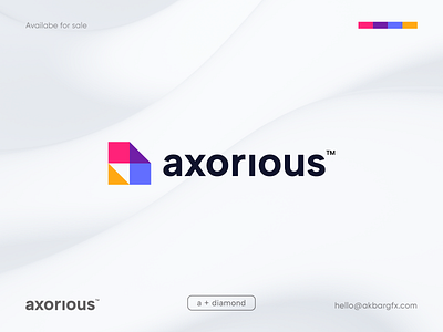 Axorious | Iconic Abstract Letter Mark Logo a letter logo a lettermark abstract logo brand design brand identity branding clean logo colorful logo conceptual logo creative logo flat logo iconic logo letter mark logo logo design logo inspiration luxurious logo minimal logo minimalist logo modern logo startup logo