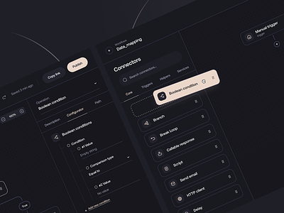 Workay - workflow | low-code automation app application automation automation app builder clean design devtool integration interface low code low code automation app saas simple ui uidesign uiux ux workflow