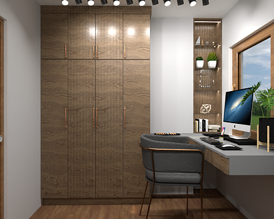 Lux young adult bedroom 3d bedroom brass contemporary design furniture design interior design luxury style sketchup wood