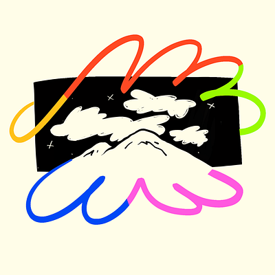 Mount Ararat armenia design ill illustration mount ararat