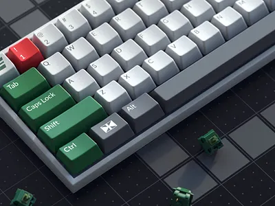 Retro Cathay Pacific Keycaps airline cathay pacific cinema4d desktop keyboard keycaps mechanical product switches