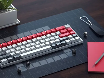 Northwest Airlines Keycaps airline cinema4d desktop keyboard keycaps product