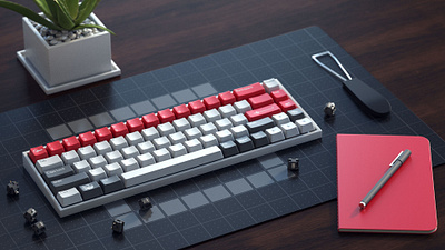 Northwest Airlines Keycaps airline cinema4d desktop keyboard keycaps product