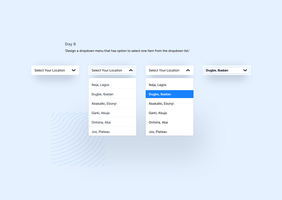 Daily UI Challenge - Dropdown List button challenge daily ui daily ui challenge dailyui dailyuichallenge drop down dropdown product design