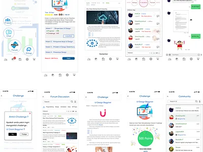 Project Creative Challenge UI UX Design application design design design app figma illustration logo mobile design mockup prototype prototype animation