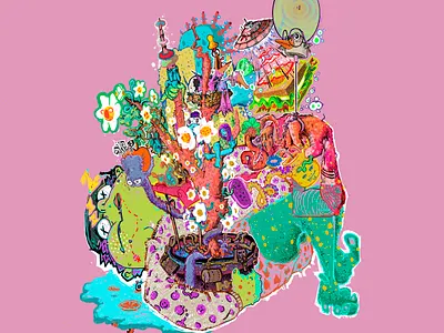 Alien Glee by Manuel Carballo art design drawing genius graphic design illustration master