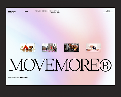 MOVE•MORE clothing couture ecommerce experience fashion hip interface shop street style trendy