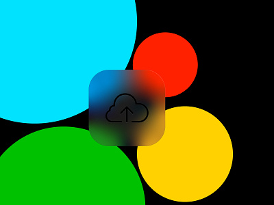 Glass morf effect blur concept design glass icon illustration morf symbol ui ux vector
