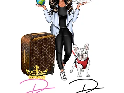 Pampered Paw logo digital illustration design graphic design illustration logo vector