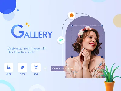 Gallery-Photo Edit app design graphic design screenshot ui ux vector