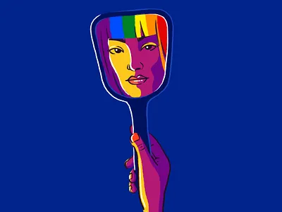 Illustration on International Pride Day design digitalart graphic design illustration minimalistic design