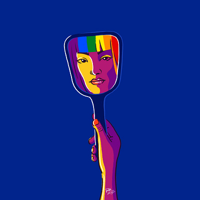 Illustration on International Pride Day design digitalart graphic design illustration minimalistic design