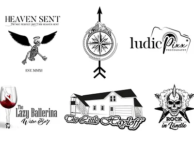 Silhouette logos & tatto art design graphic design illustration logo vector