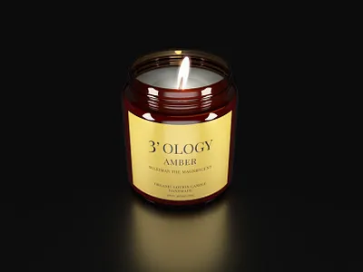 Candle 3d 3d modelling blender branding design dimension poster poster design product