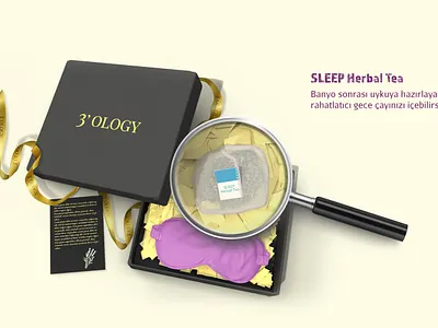 Gift Package Close Up 3d 3d modelling blender branding design dimension gift package product scene