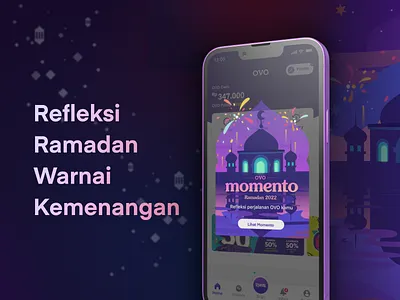 OVO Momento: Ramadan 2022 design illustration
